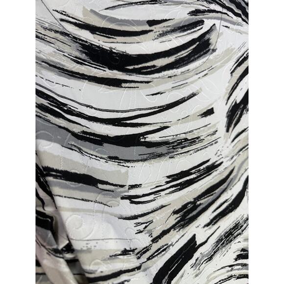 JM Collection Top Women's Size Large Art to Wear Brush Strokes Abstract Textured - Picture 3 of 7